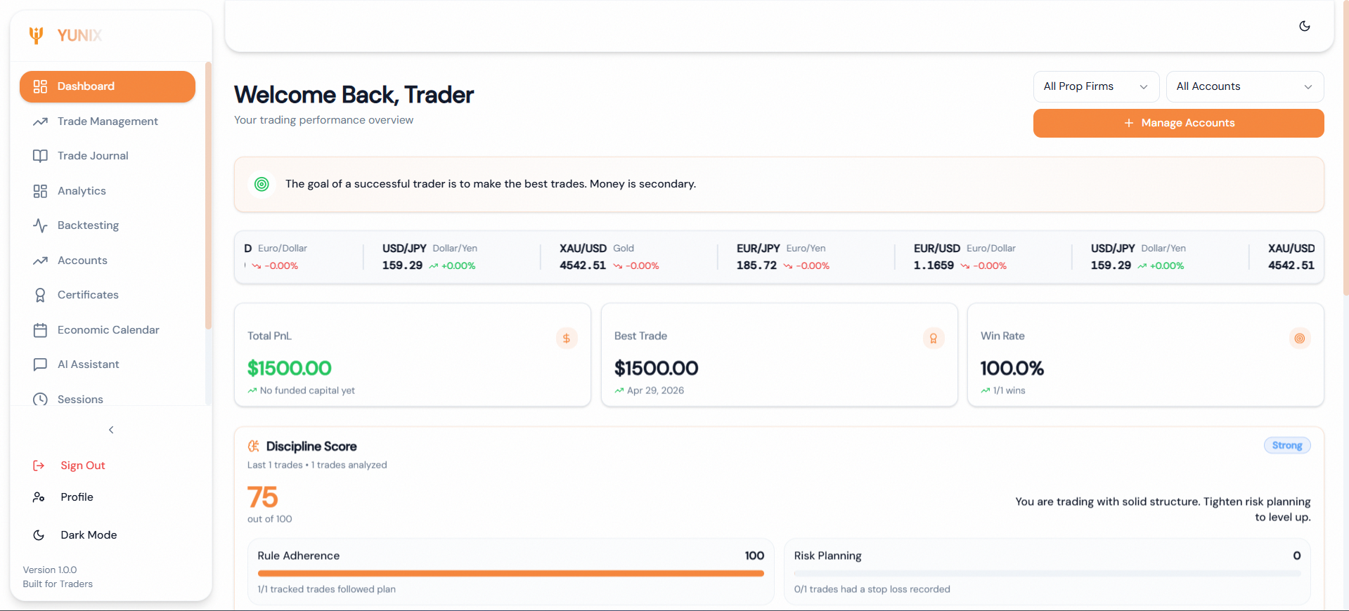 Dashboard UI